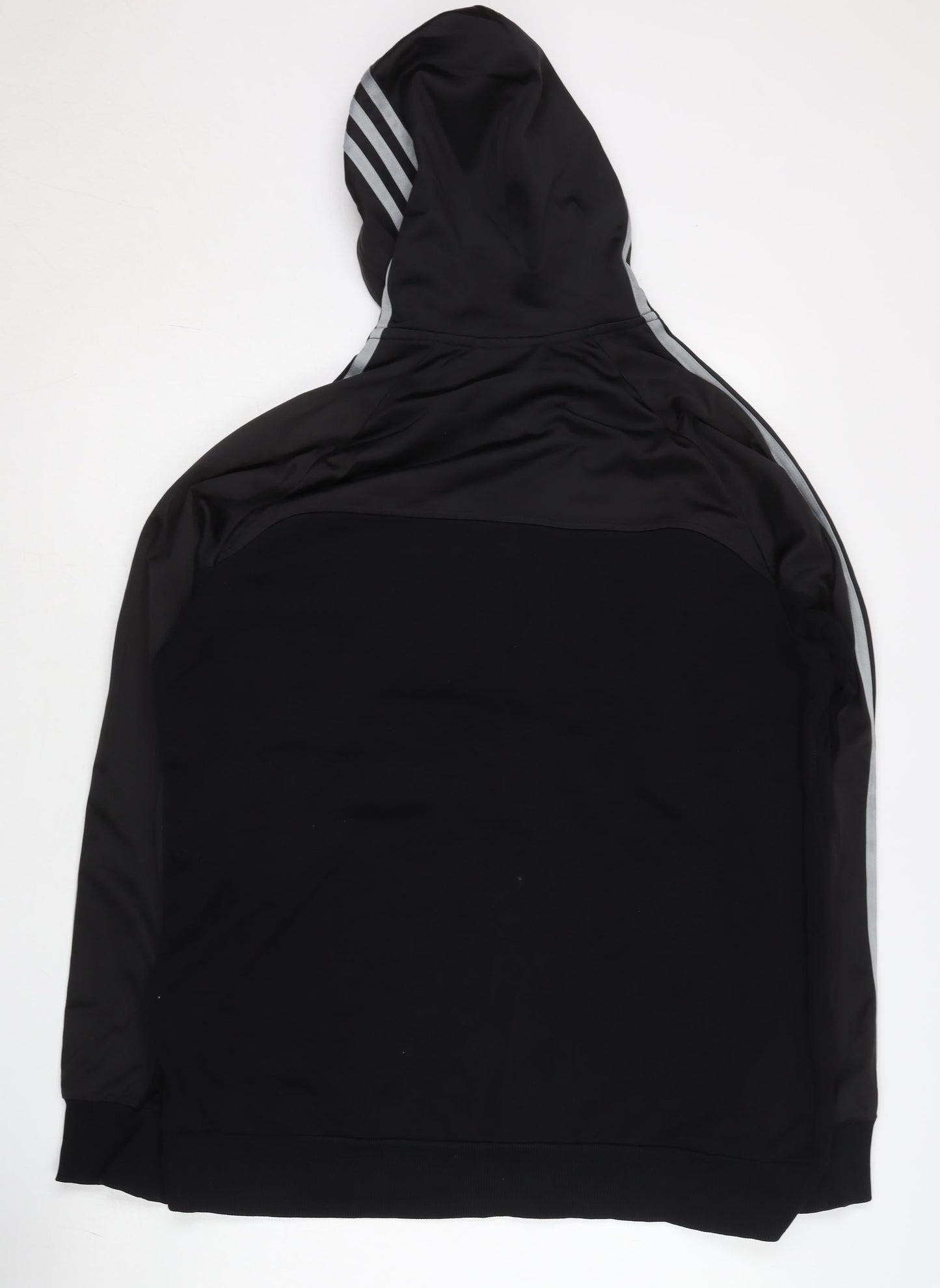 Adidas Men's Black Full Zip Hoodie L Sportswear Jersey