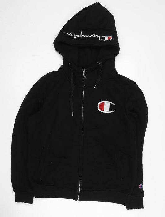 Champion Women’s Black 2XL Full Zip Hoodie Fleece Sportswear
