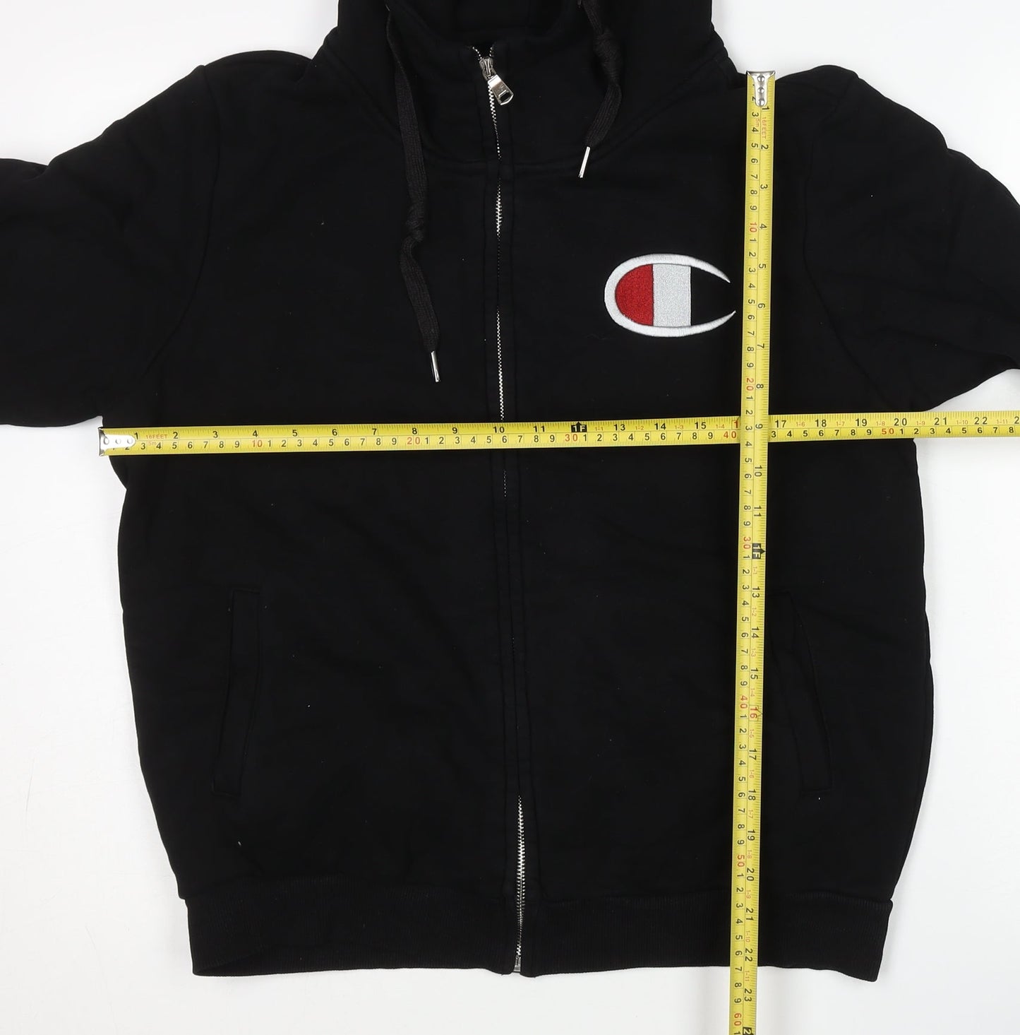 Champion Women’s Black 2XL Full Zip Hoodie Fleece Sportswear