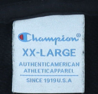 Champion Women’s Black 2XL Full Zip Hoodie Fleece Sportswear