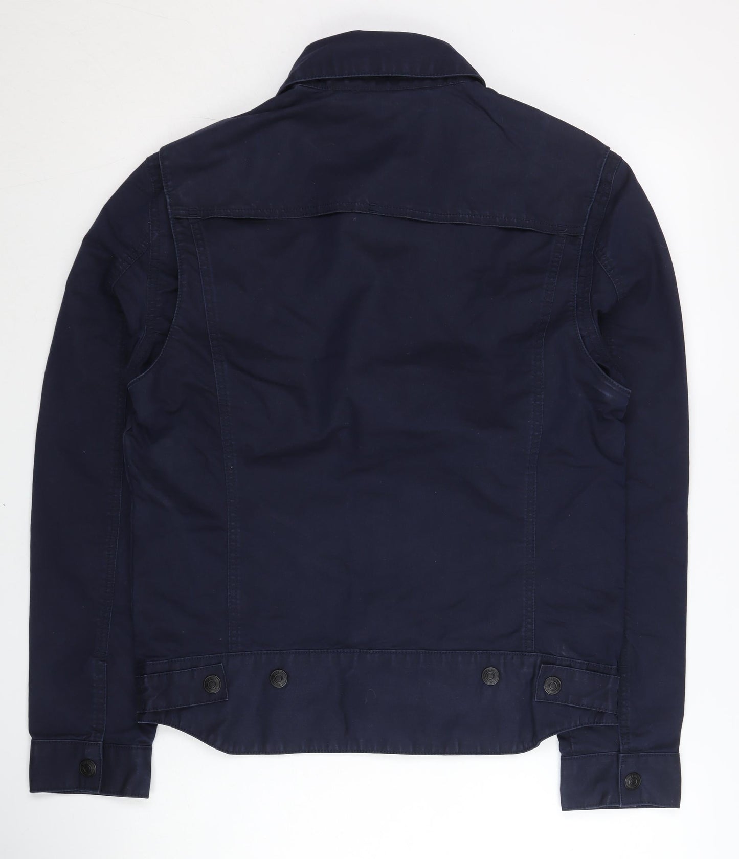 Jack & Jones Men's Blue M Cotton Blend Short Jacket Casual