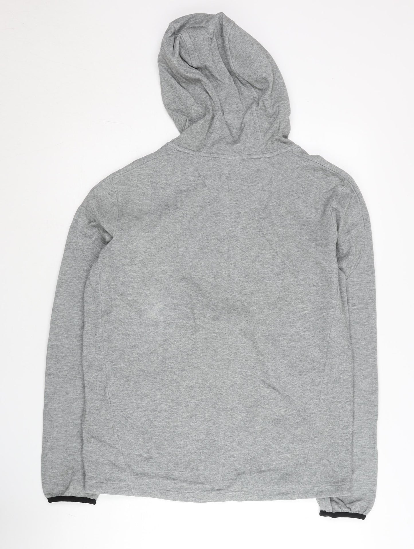 Puma Men’s Grey Full Zip Hoodie L Jersey Athletic Fit