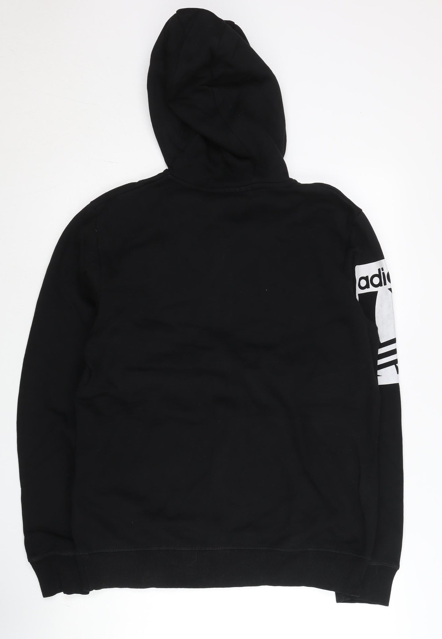 Adidas Men's Black Medium Full Zip Hoodie with Logo