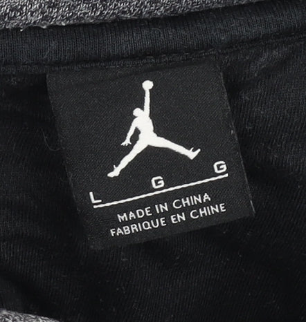 Nike Jordan Mens Grey Full Zip Hoodie L Sports Basketball