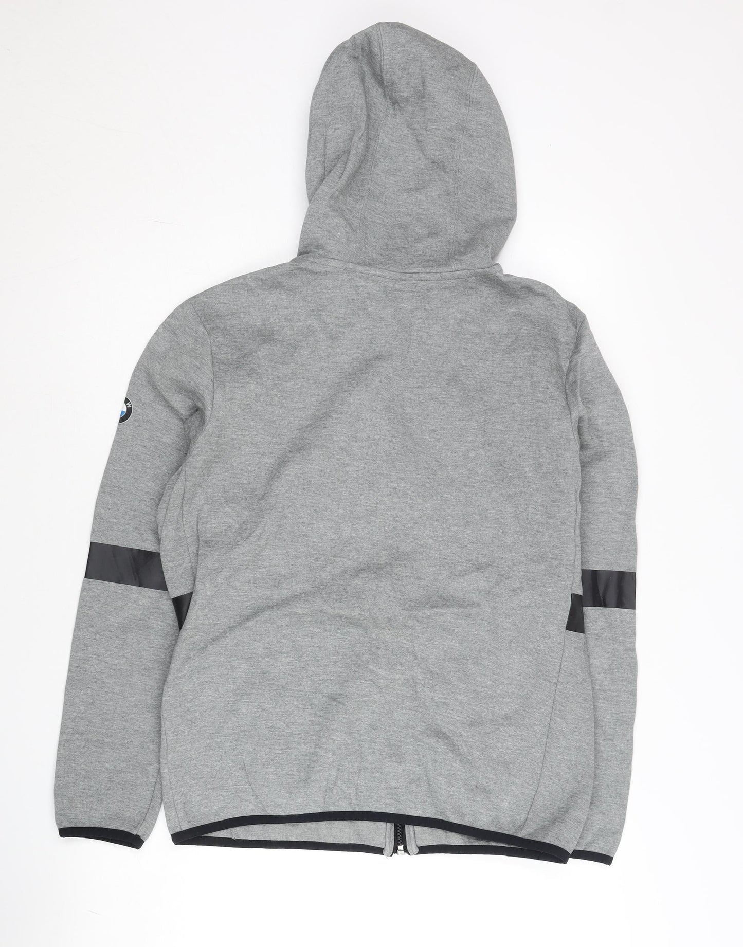 Puma BMW Motorsport Men's Grey Full Zip Hoodie XS Racing Jersey