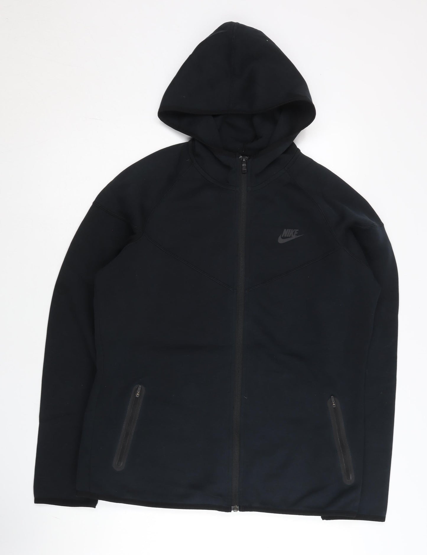 Nike Men's Black XL Full Zip Hoodie with Pockets
