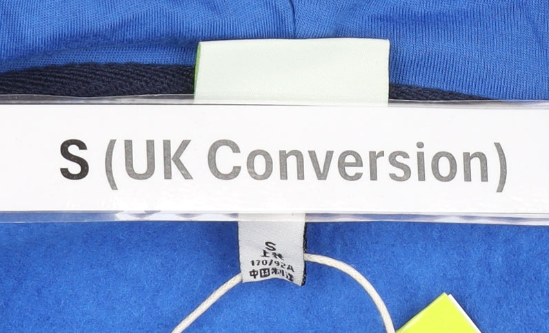 Adidas Neo Men's Blue Varsity Jacket S Hooded Cotton Sportswear