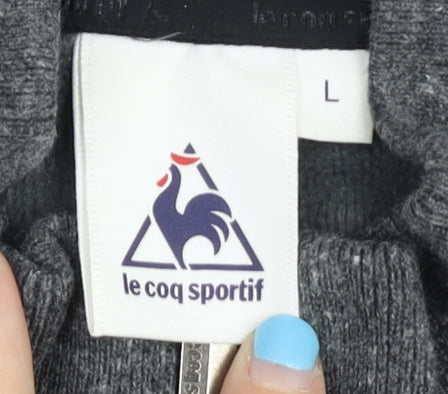 Le Coq Sportif Men’s Grey L Track Jacket Full Zip Sportswear