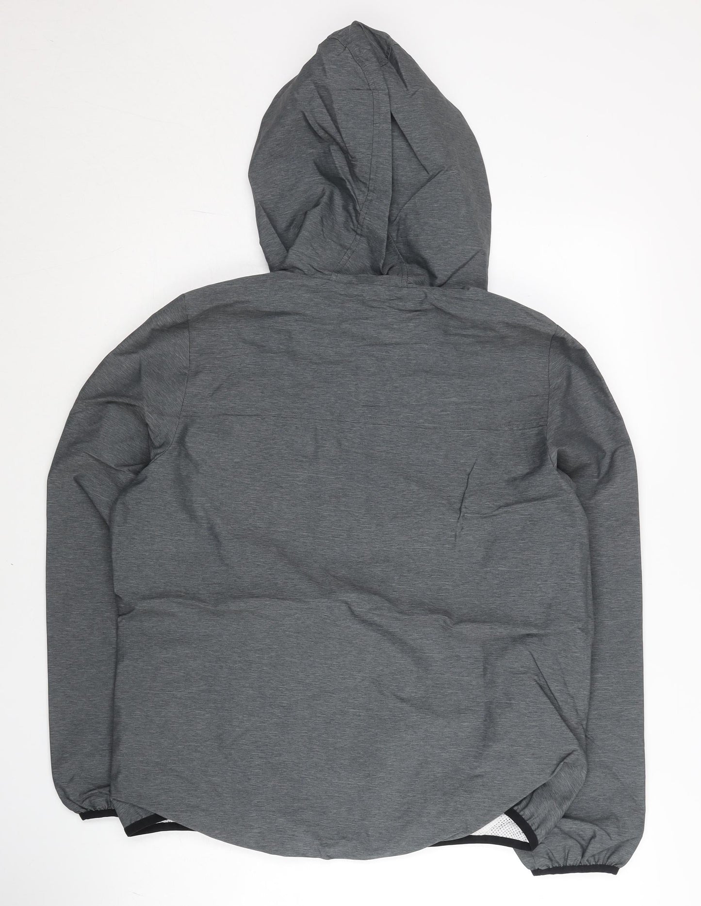 adidas neo Mens Grey M Windbreaker Hooded Jacket Lightweight