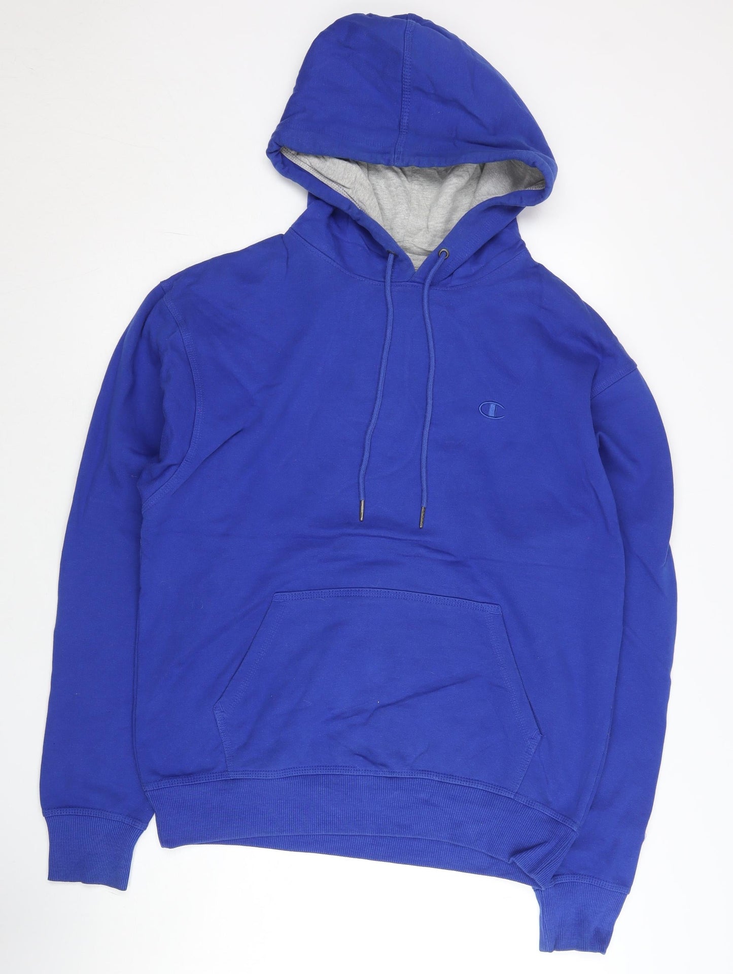Champion Men’s Blue Pullover Hoodie M Regular Fit Kangaroo Pocket