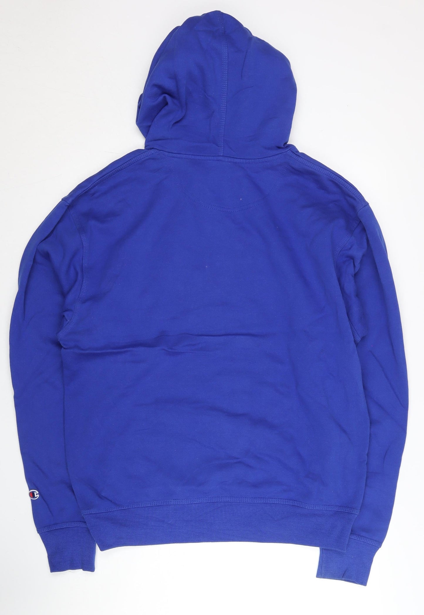 Champion Men’s Blue Pullover Hoodie M Regular Fit Kangaroo Pocket
