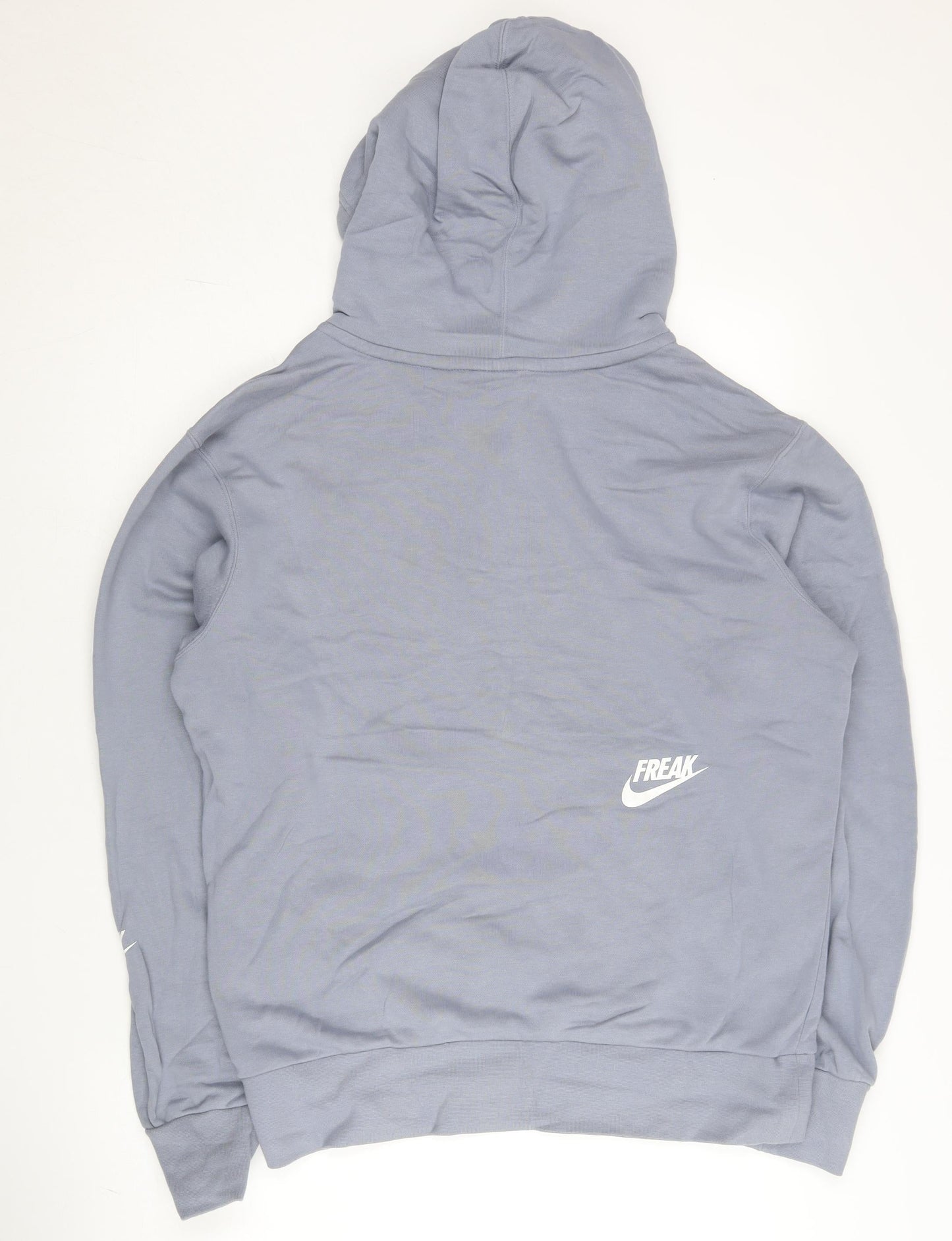 Nike Men’s Blue Pullover Hoodie M Logo Jersey Sportswear