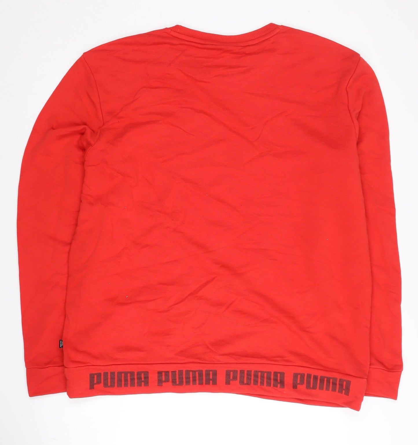 Puma Men's Red 2XL Pullover Sweatshirt Jersey Graphic Print Sportswear