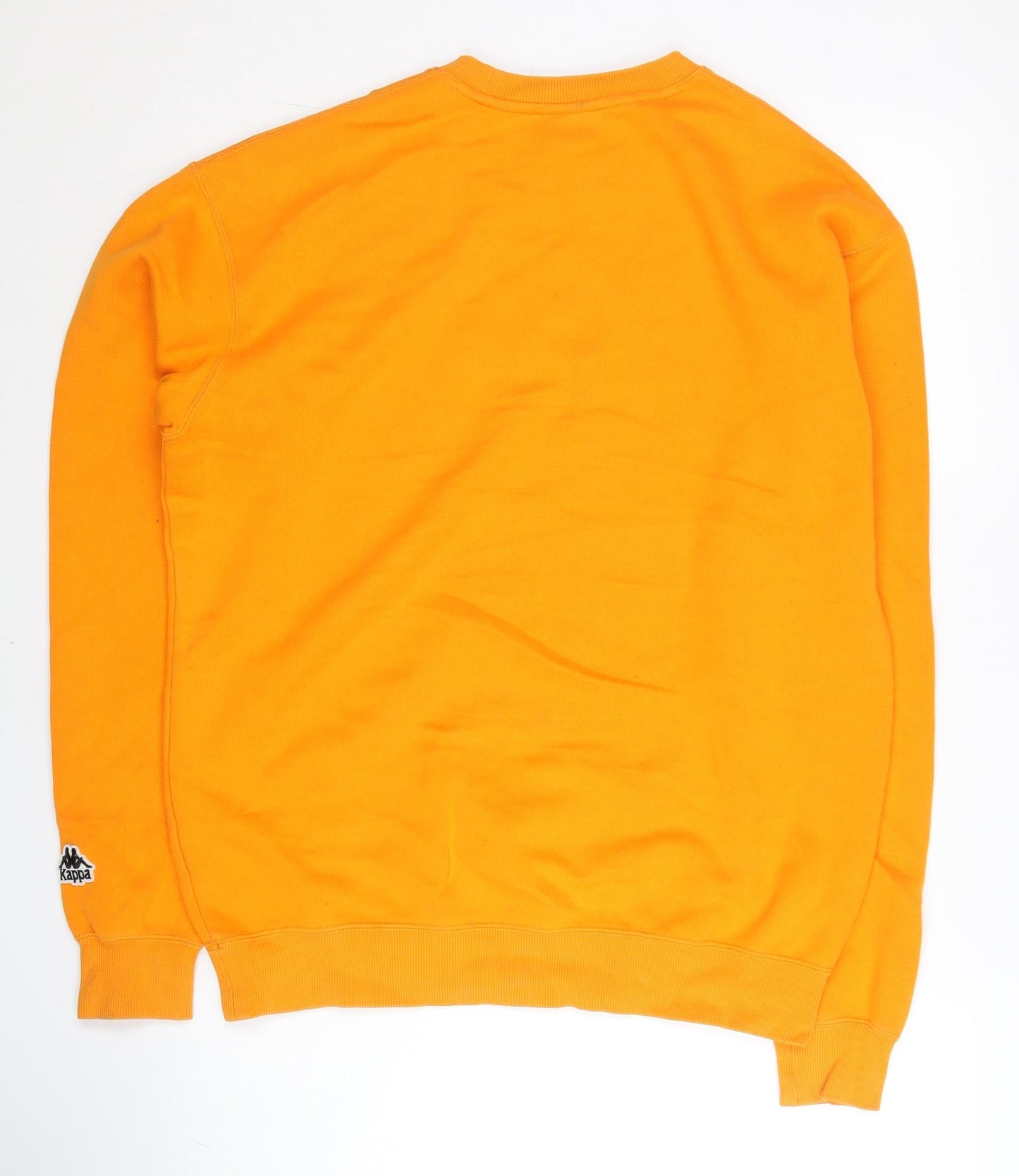 Kappa Men's Orange M Pullover Sweatshirt Crew Neck Sports Logo