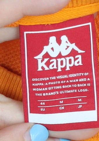 Kappa Men's Orange M Pullover Sweatshirt Crew Neck Sports Logo
