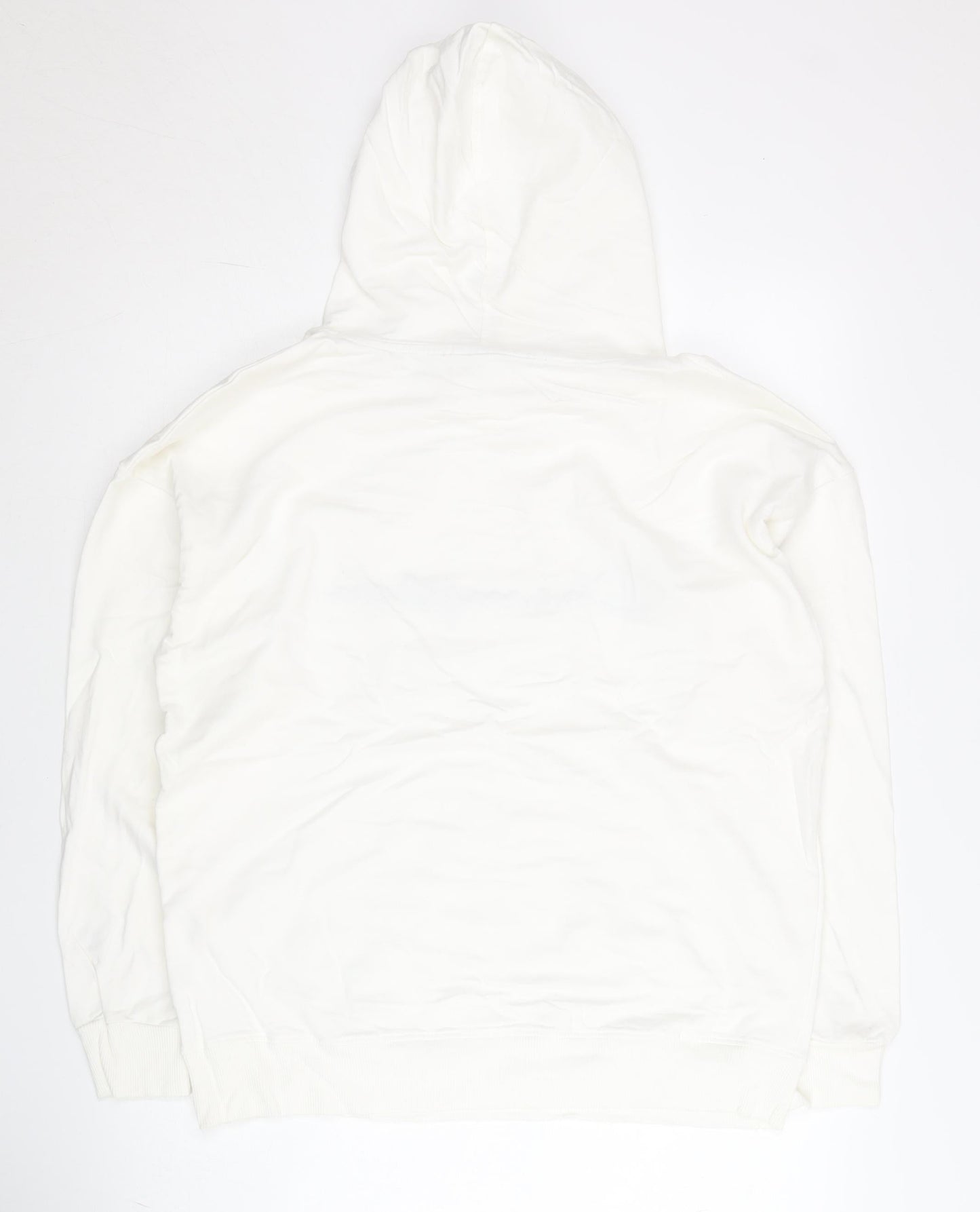 Champion Men's White Large Pullover Hoodie Embroidered Logo