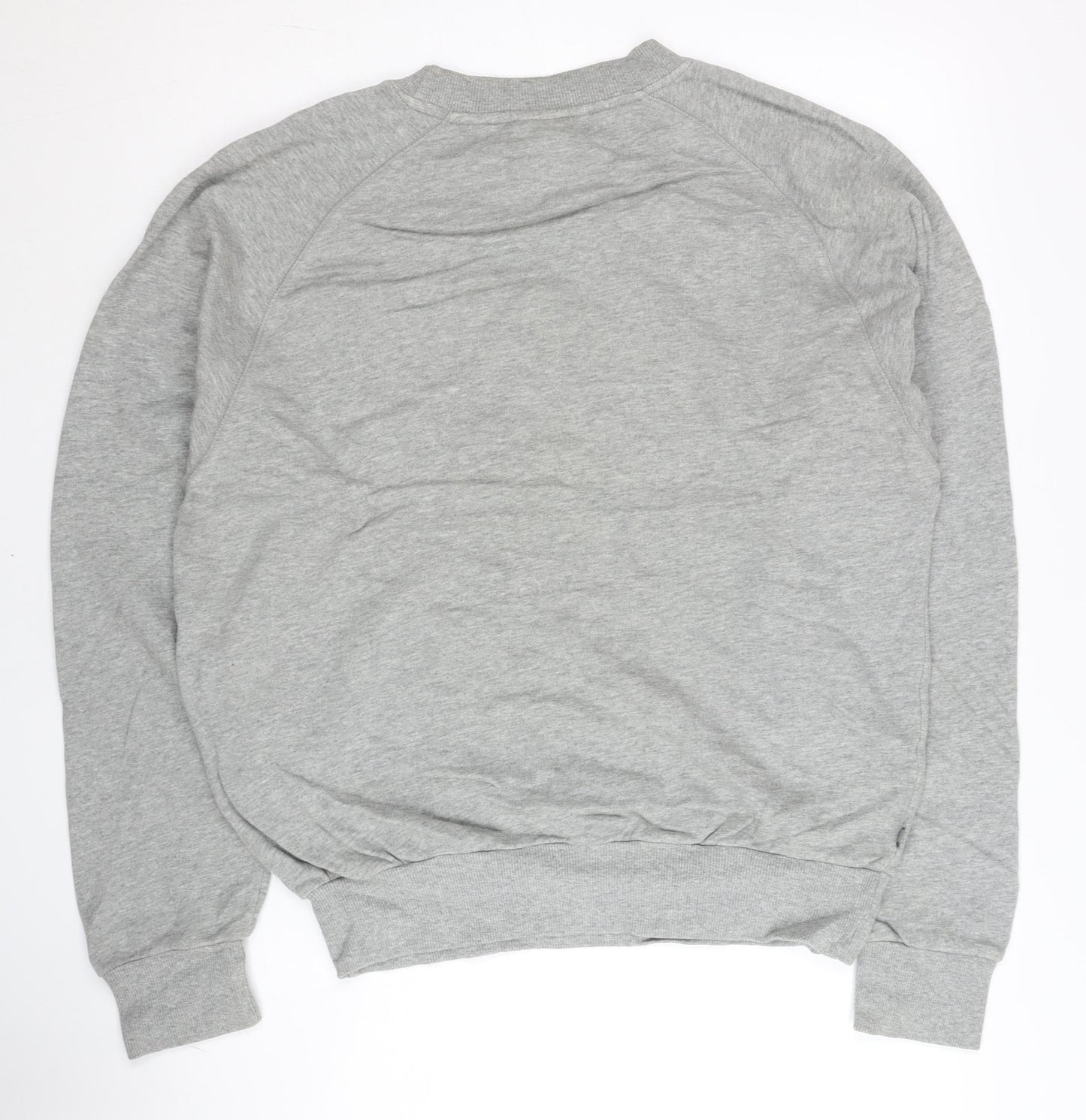 New Balance Men's Grey Small Pullover Sweatshirt Logo Sportswear