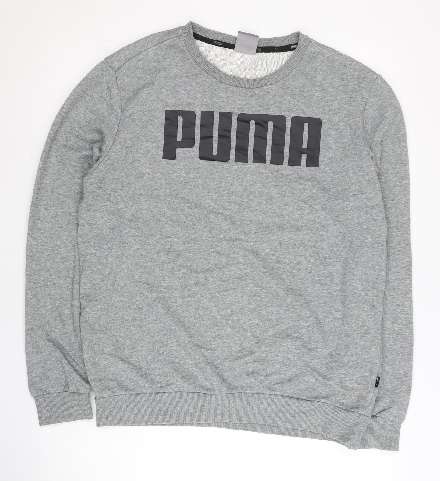 Puma Men's Grey M Pullover Sweatshirt Crew Neck Long Sleeve