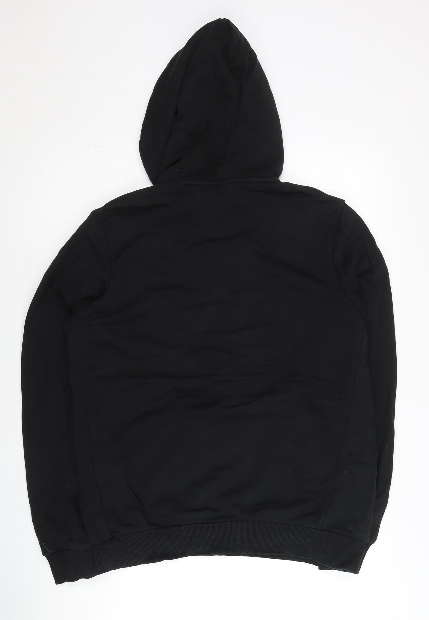 Adidas Men’s Black Pullover Hoodie M Graphic Logo Sportswear