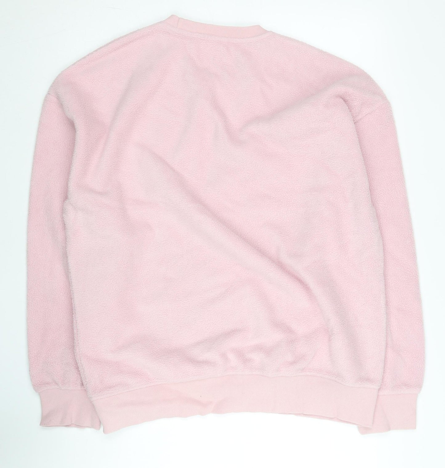 Champion Mens Pink XL Pullover Fleece Sweatshirt Crew Neck Logo