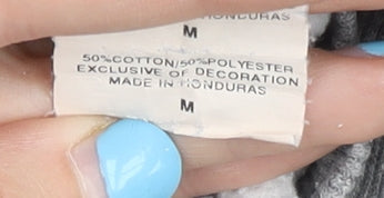 Champion Men’s Grey Pullover Hoodie M Regular Fit Fleece Logo