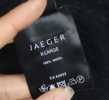 Jaeger Women’s Black Sequin Wool Sleeveless Tank Top XL