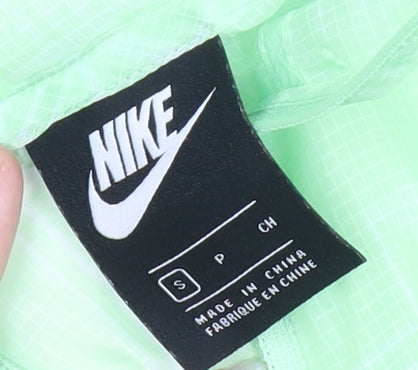 Nike Men's Green Windrunner Jacket S Lightweight Hooded Running