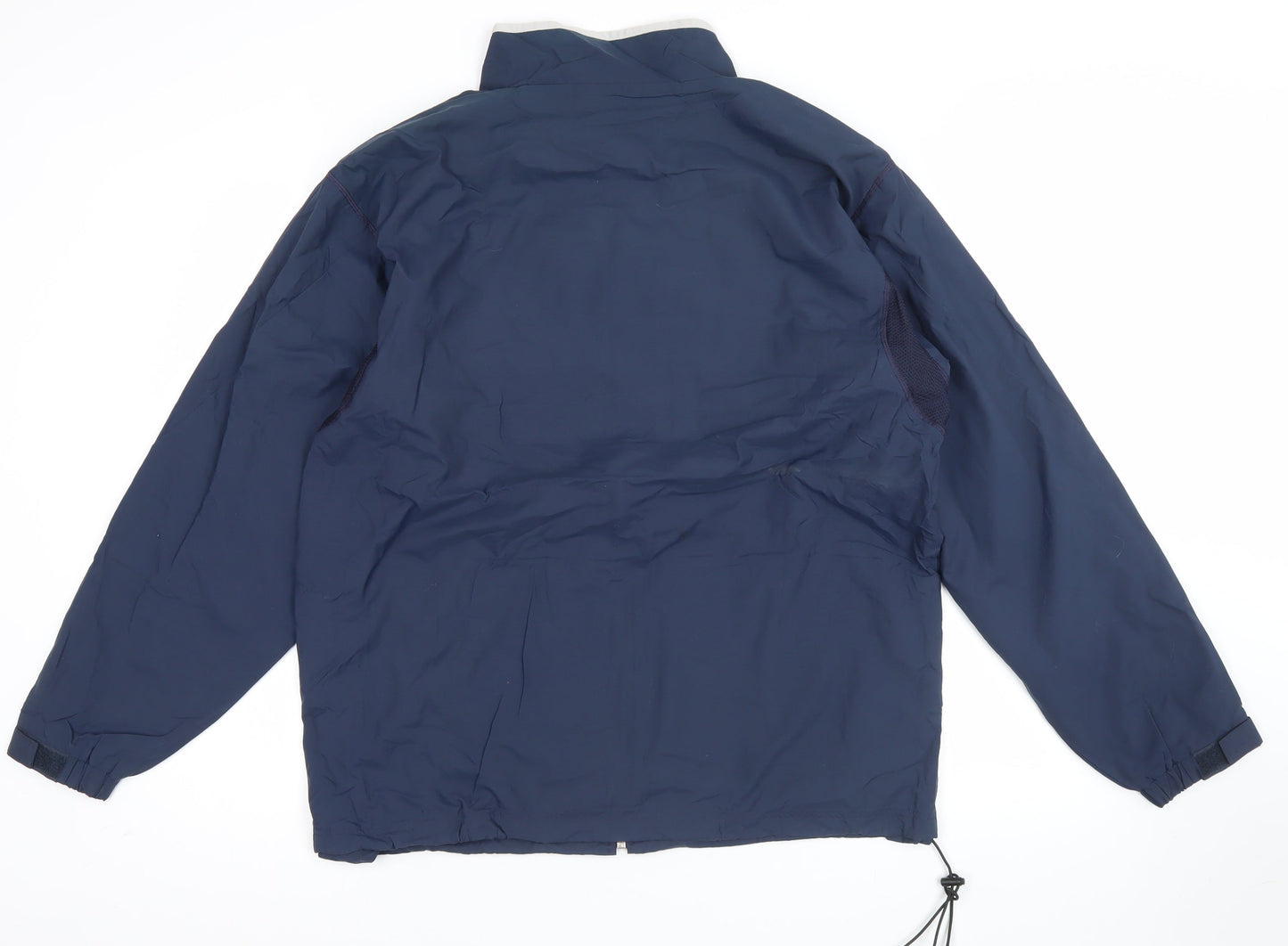 Umbro Men's Blue M Windbreaker Jacket Full Zip Lightweight Activewear