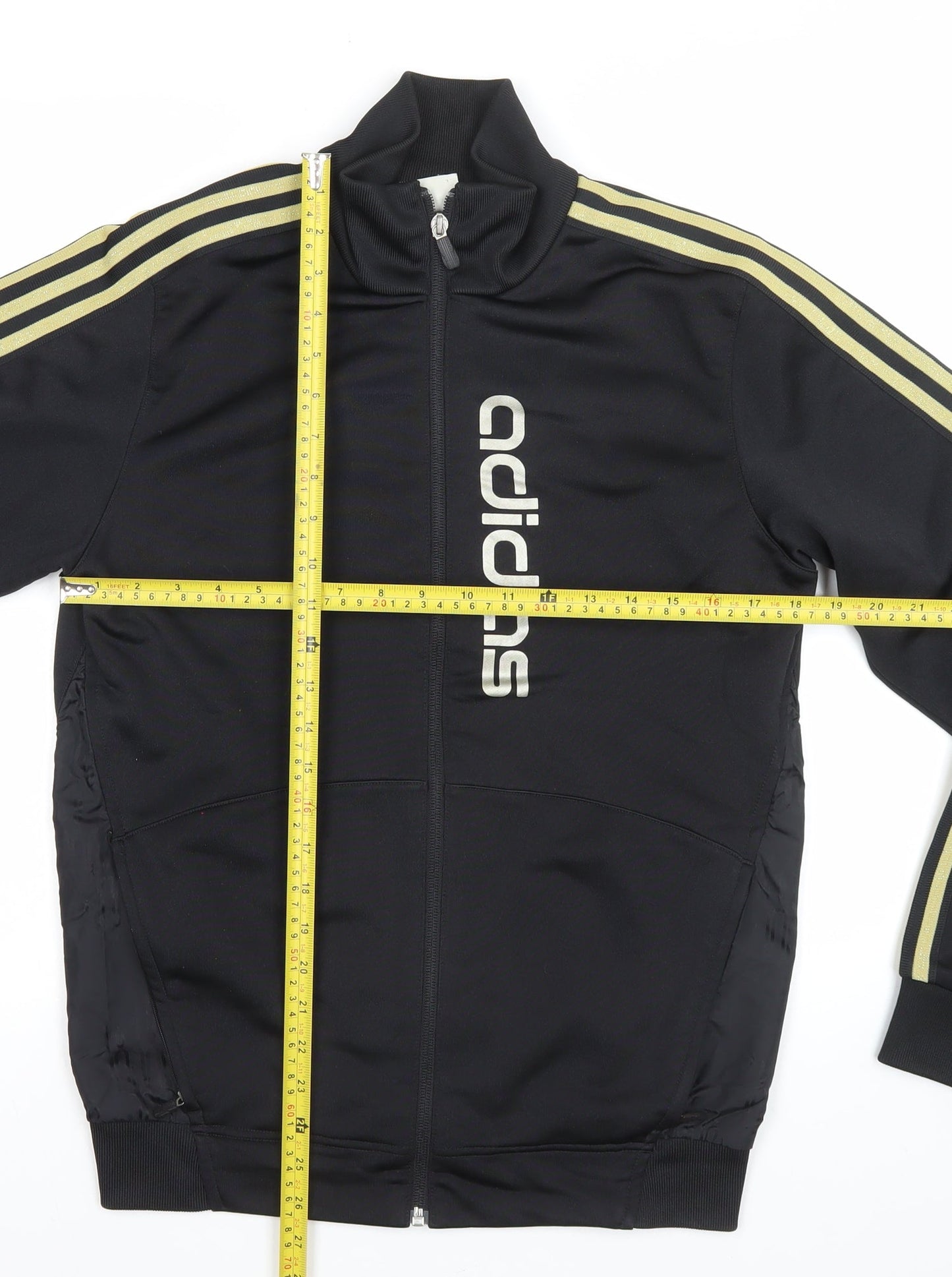 Adidas Men's Black M Track Jacket Full Zip Sportswear