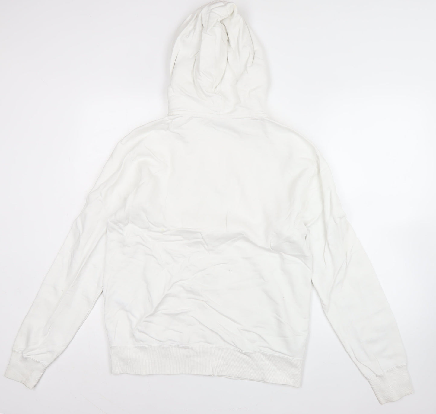 Champion Men’s White XL Full Zip Hoodie with Logo – Excellent