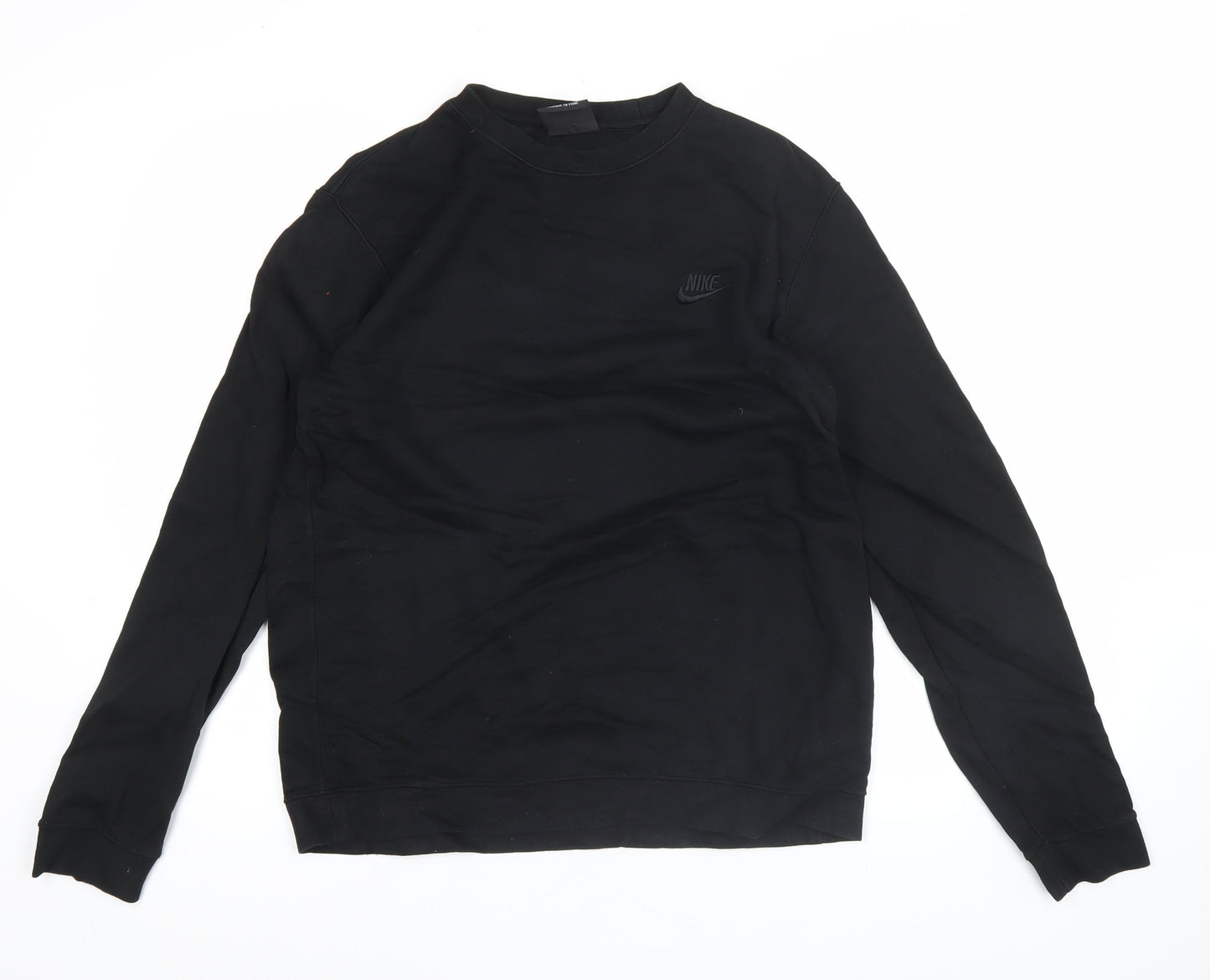 Nike Men’s Black XL Pullover Sweatshirt Crew Neck Fleece Logo Sportswear