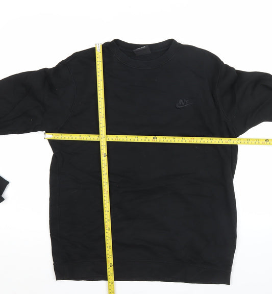 Nike Men’s Black XL Pullover Sweatshirt Crew Neck Fleece Logo Sportswear