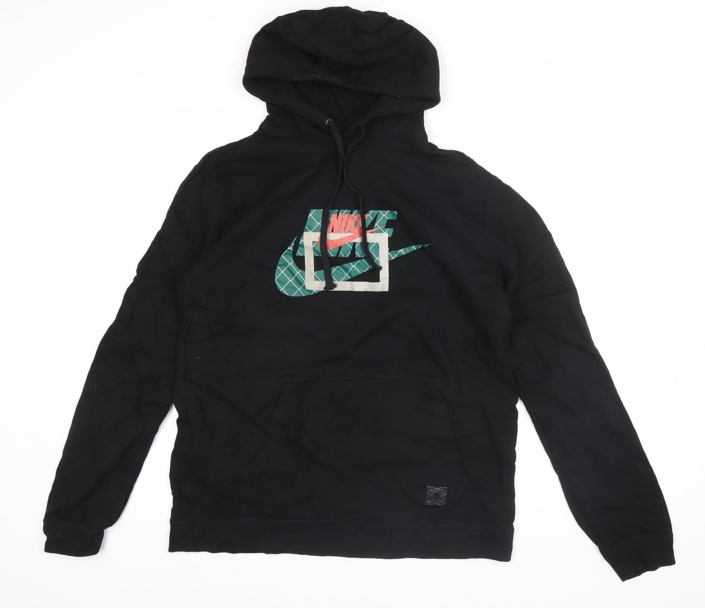 Nike Men's Black XL Pullover Hoodie with Logo Graphic