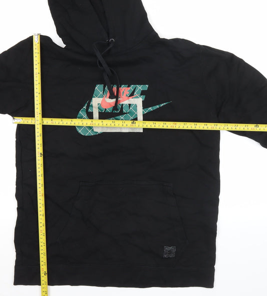 Nike Men's Black XL Pullover Hoodie with Logo Graphic