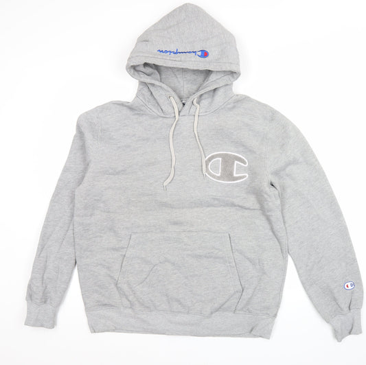 Champion Men’s Grey XL Pullover Hoodie Logo Fleece Sportswear