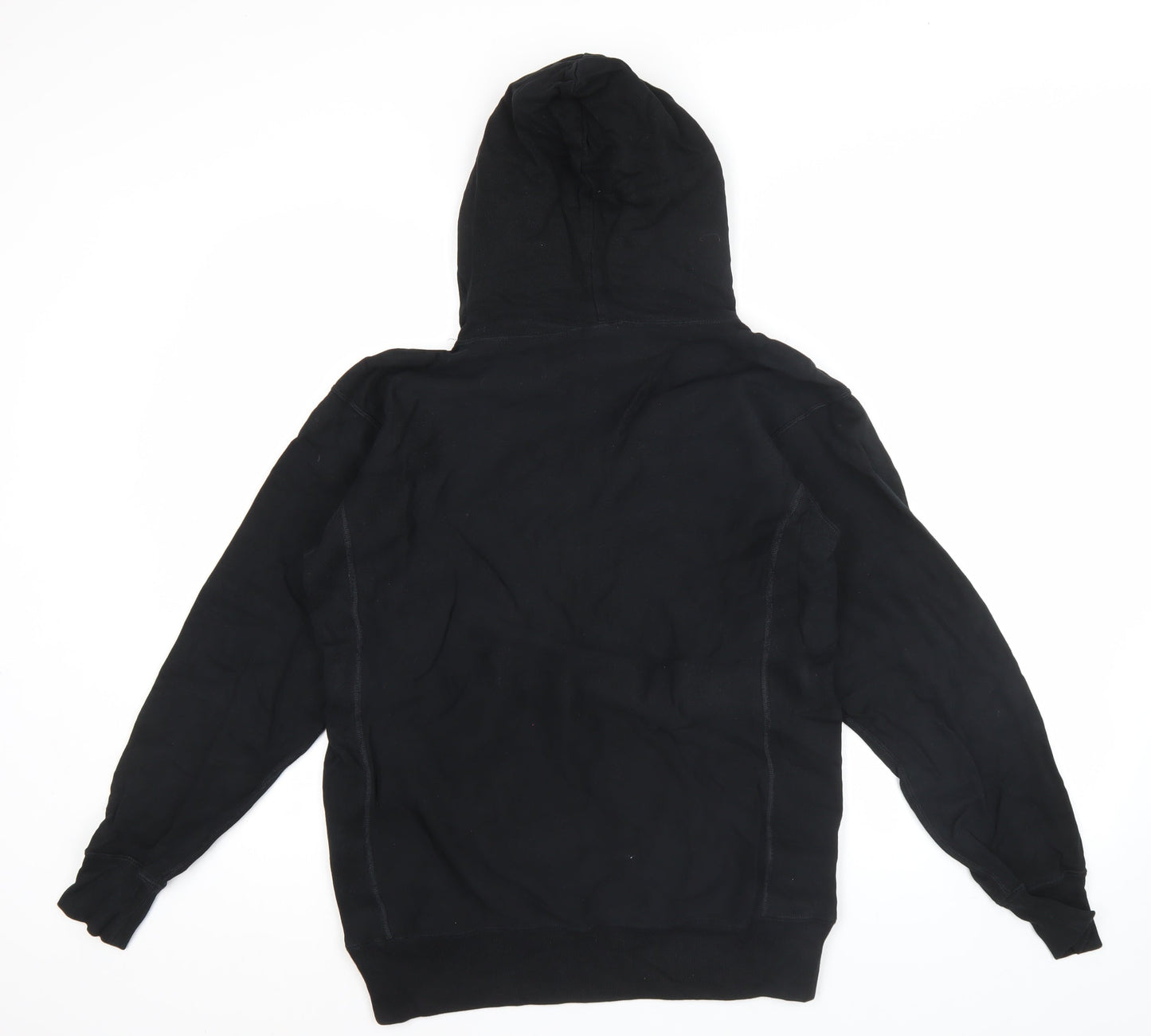 Champion Men's Black Reverse Weave Pullover Hoodie M College Logo