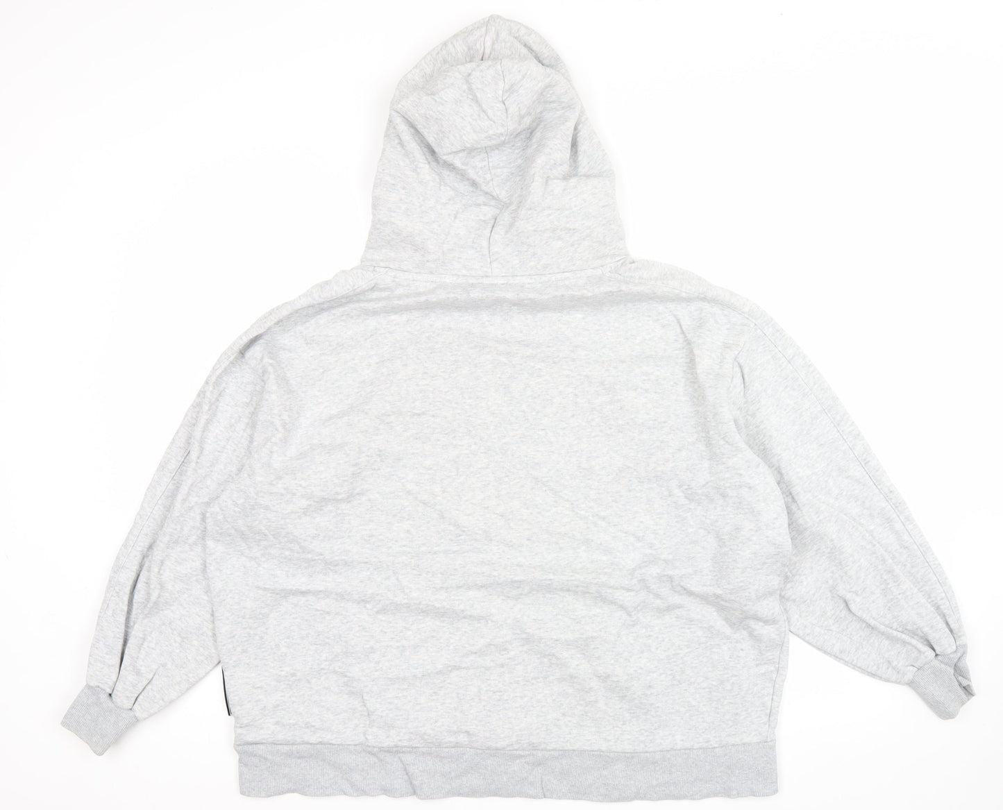 Puma Men’s Grey Pullover Hoodie S Logo Fleece Sportswear