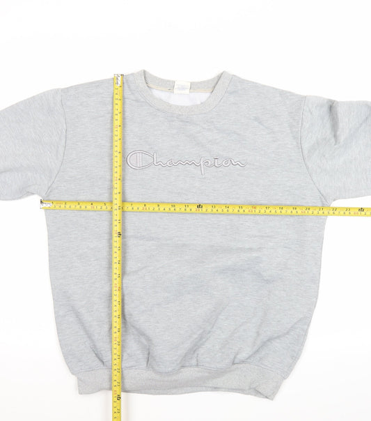 Champion Men's Grey XL Pullover Sweatshirt Crew Neck Regular Fit