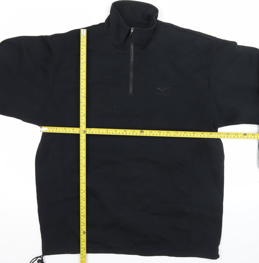 Mizuno Men's Black S Quarter Zip Sweatshirt High Neck Running Gym