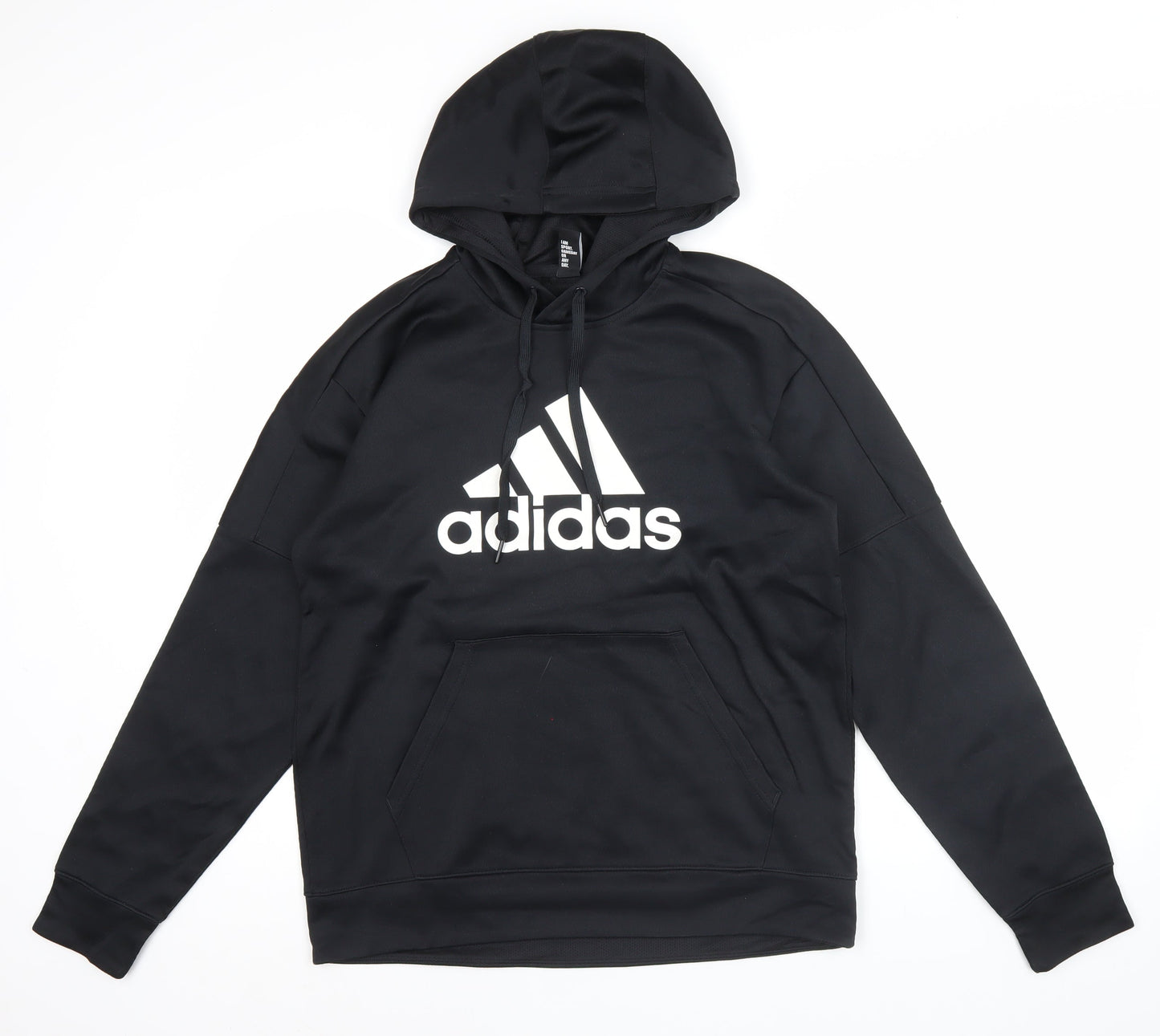 Adidas Men's Black M Pullover Hoodie Sports Logo Polyester