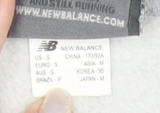 New Balance Men's Grey Pullover Hoodie M Fleece Sports Logo