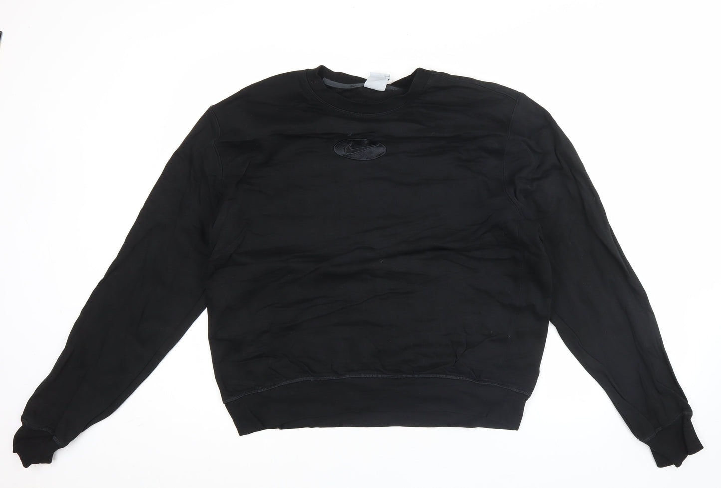 Nike Mens Black XL Pullover Sweatshirt Crew Neck Sports Logo