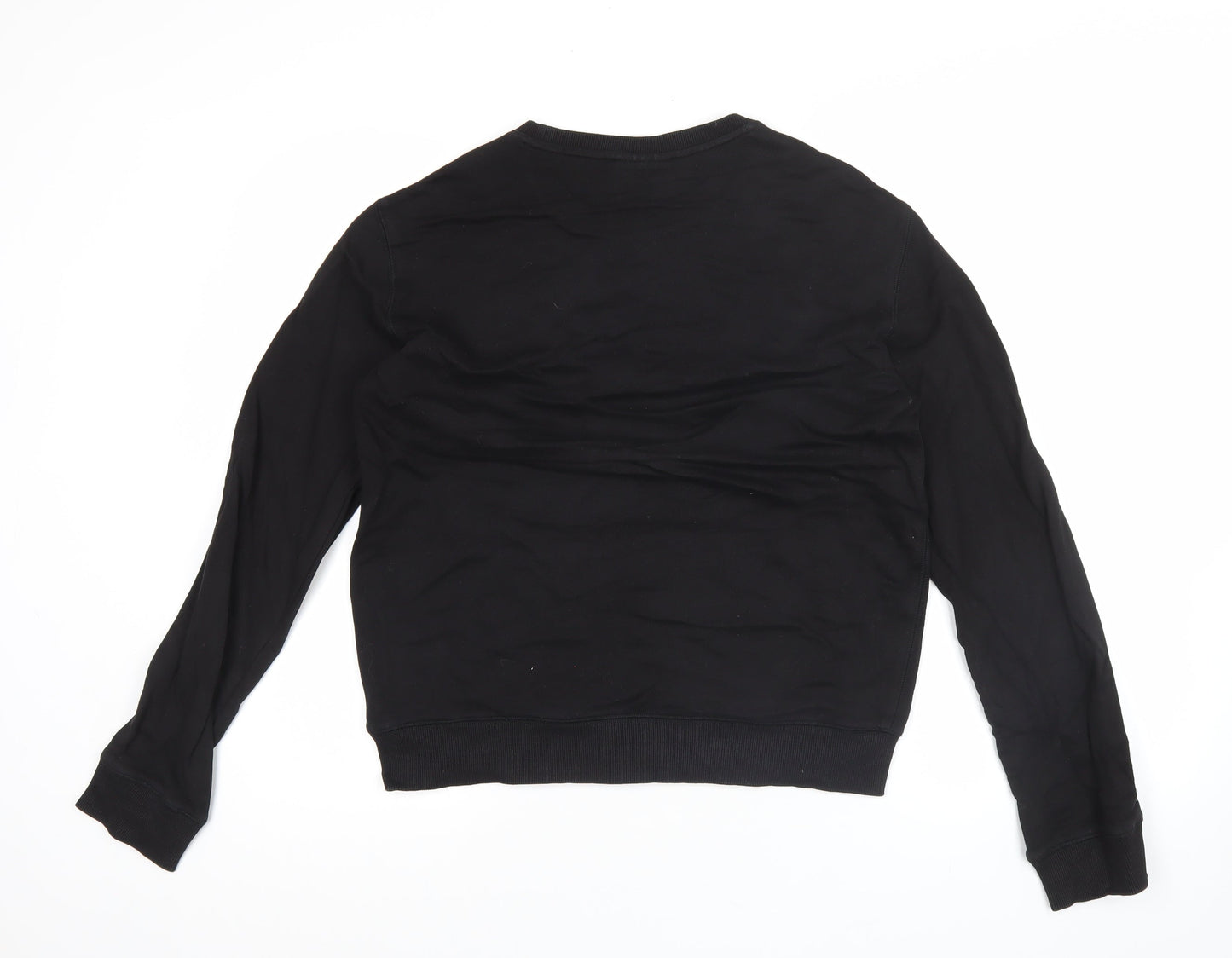 Emporio Armani Men's Black Pullover Sweatshirt L Jersey Graphic Logo