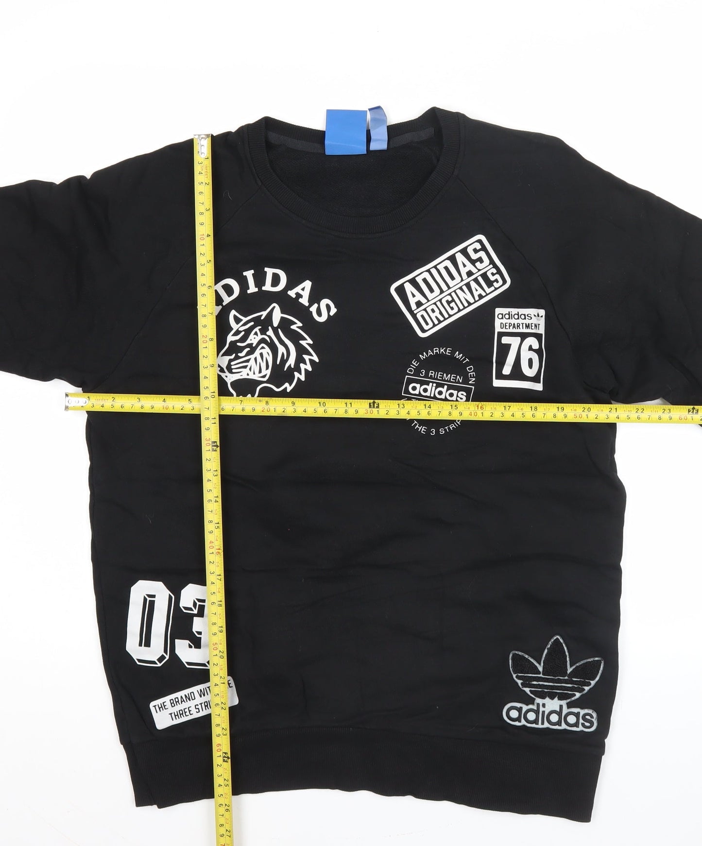 adidas Originals Men's Black L Pullover Graphic Logo Sweatshirt