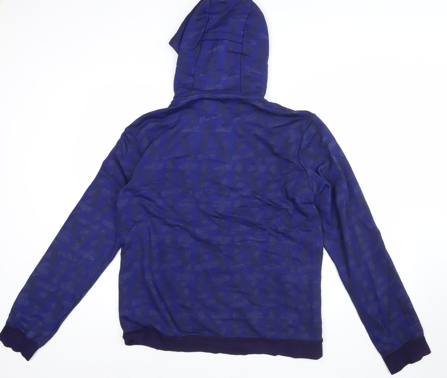 Kappa Men's Blue Full Zip Hoodie L Sports Logo Jersey