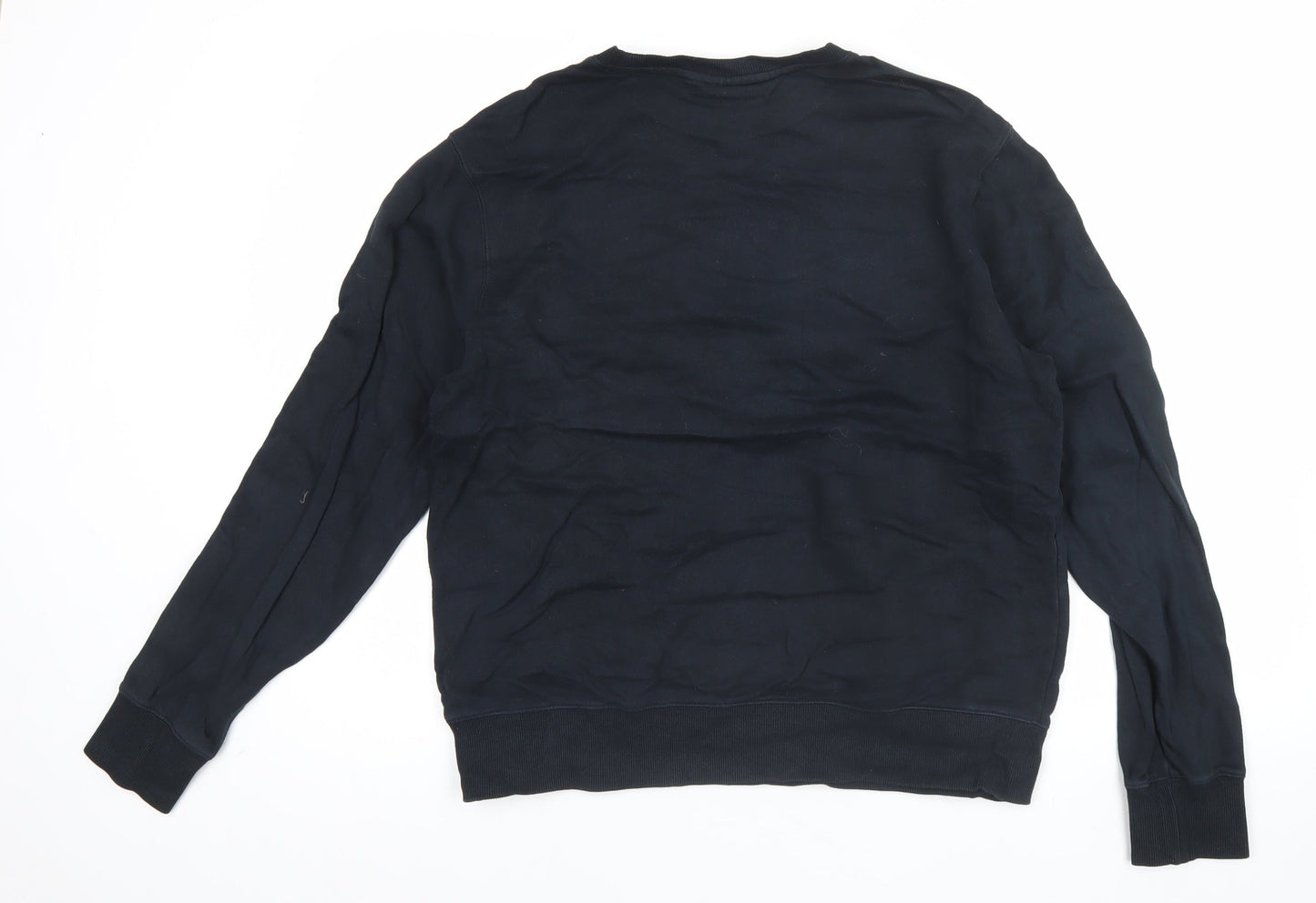 Dickies Men's Black L Pullover Sweatshirt Logo Crew Neck Cotton