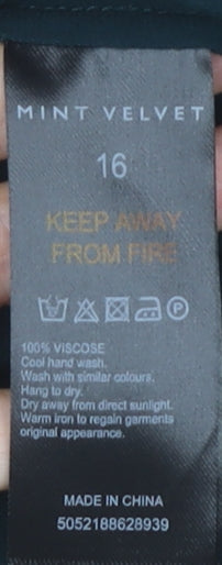 Mint Velvet Women’s Black Off Shoulder Blouse Size 16