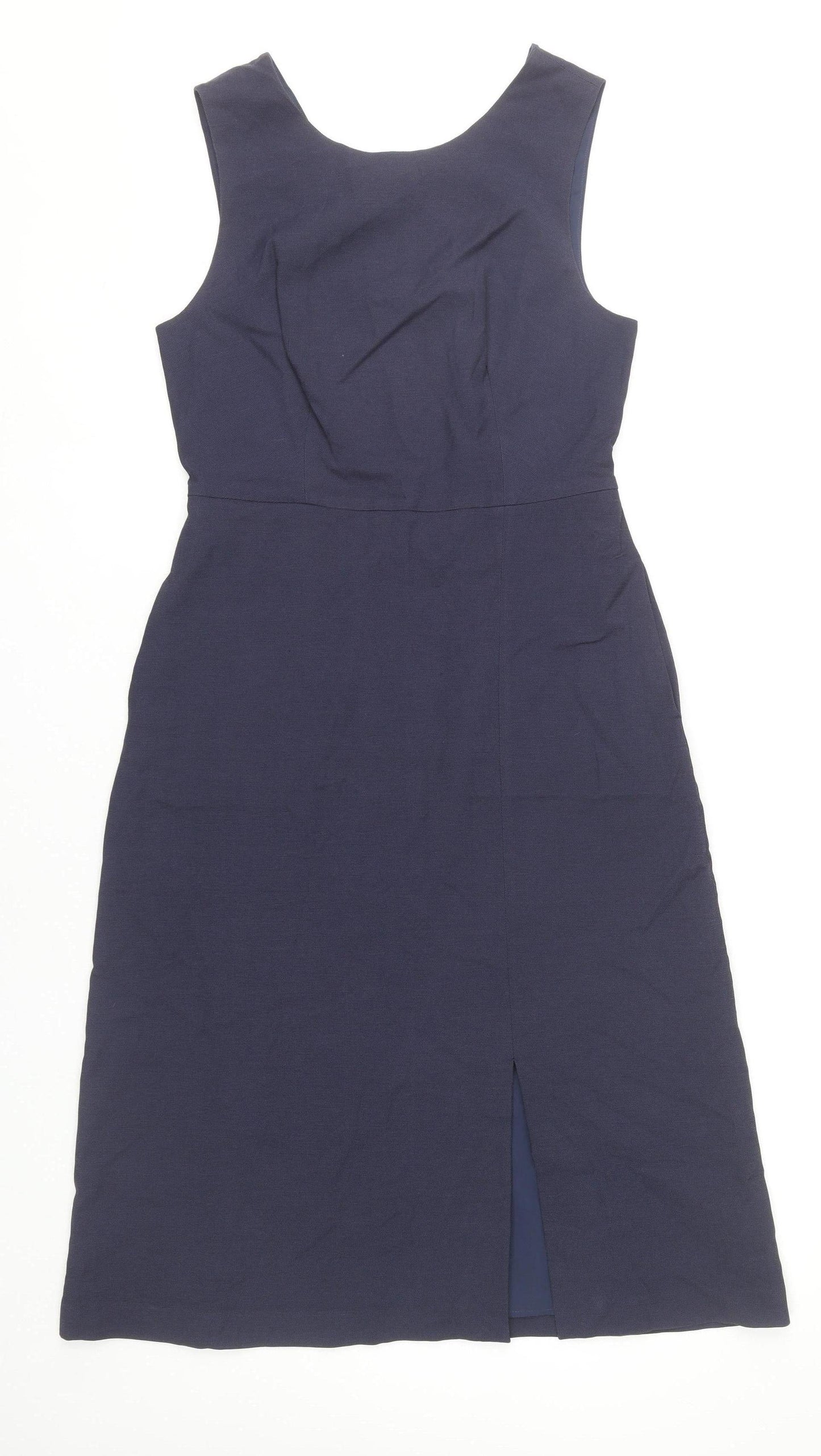 Banana Republic Women’s Blue Sheath Dress Size 8 Knee Length Sleeveless Workwear