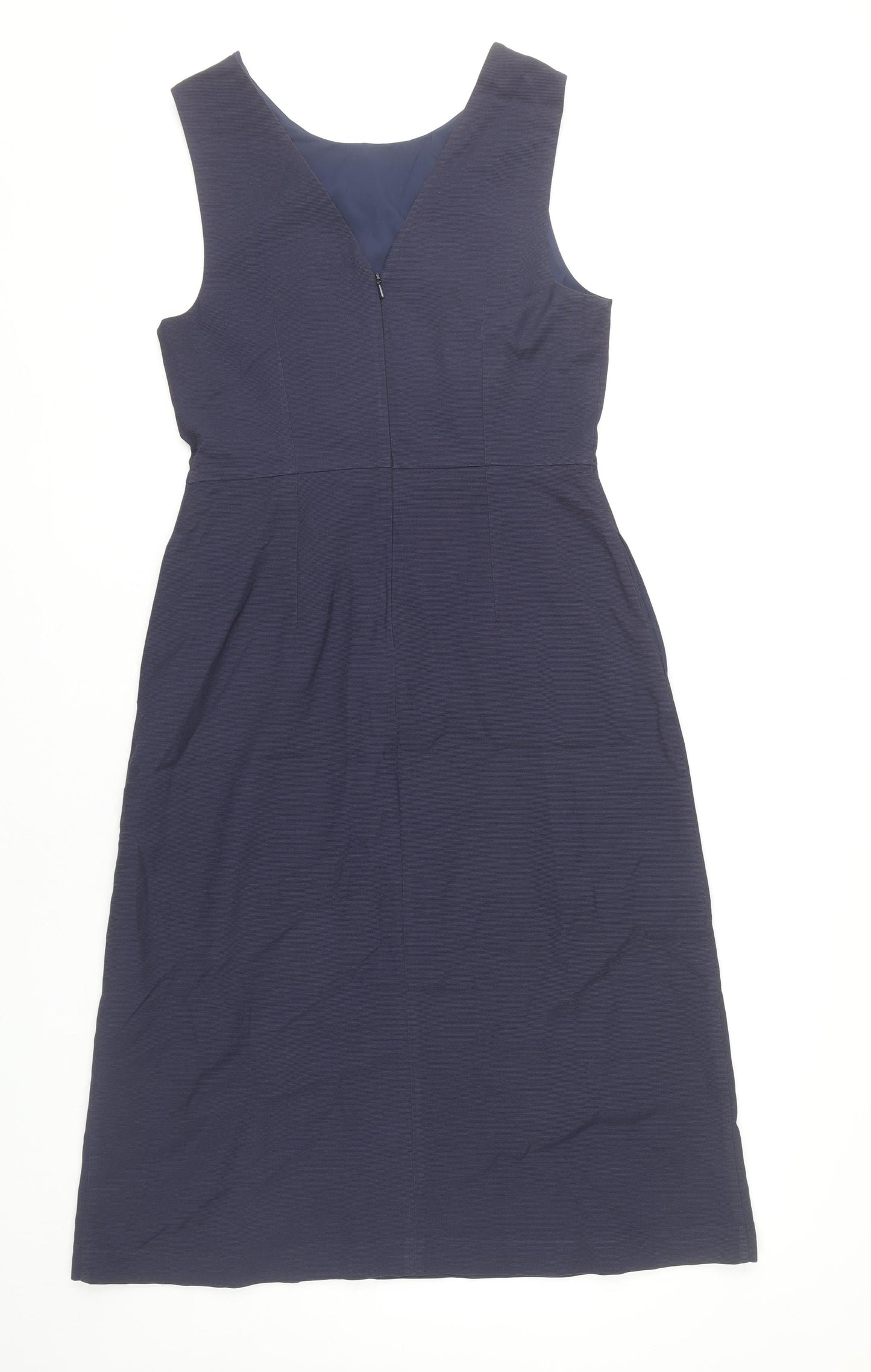 Banana Republic Women’s Blue Sheath Dress Size 8 Knee Length Sleeveless Workwear