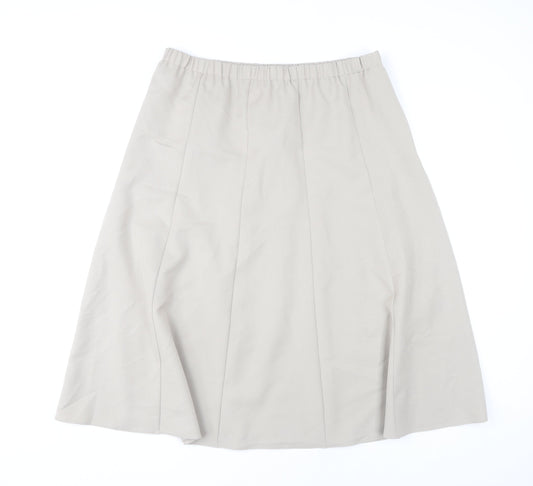 Cotswold Collections Women's Beige Size 18 A-Line Midi Skirt